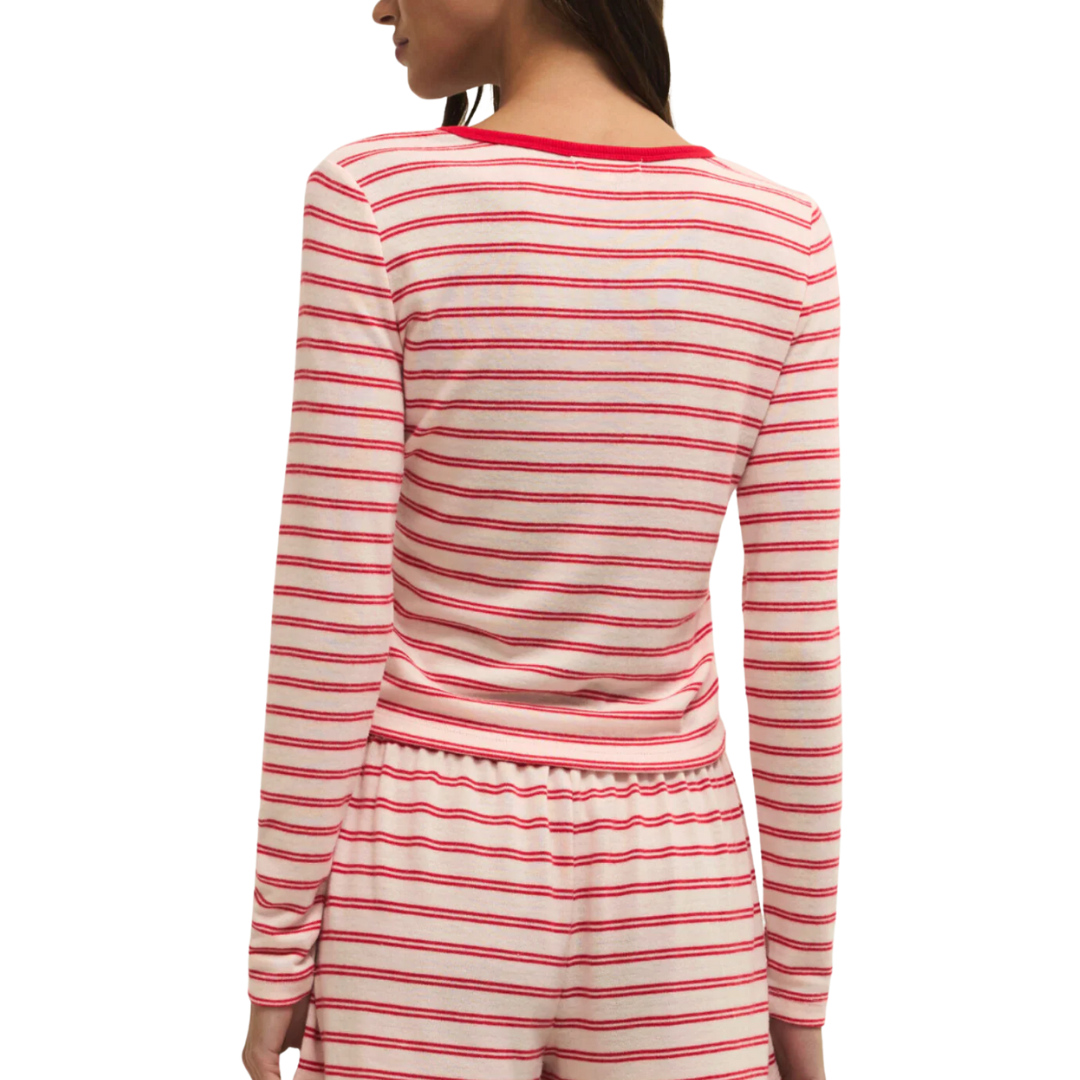 Night In Stripes LS Top in Multi