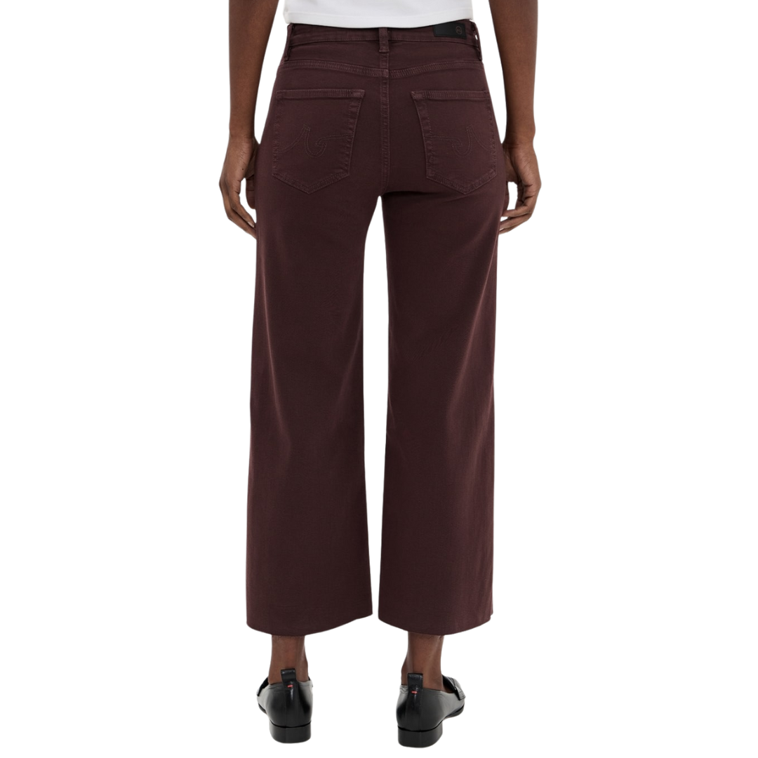 Saige Wide Leg Crop in Coffee Bean
