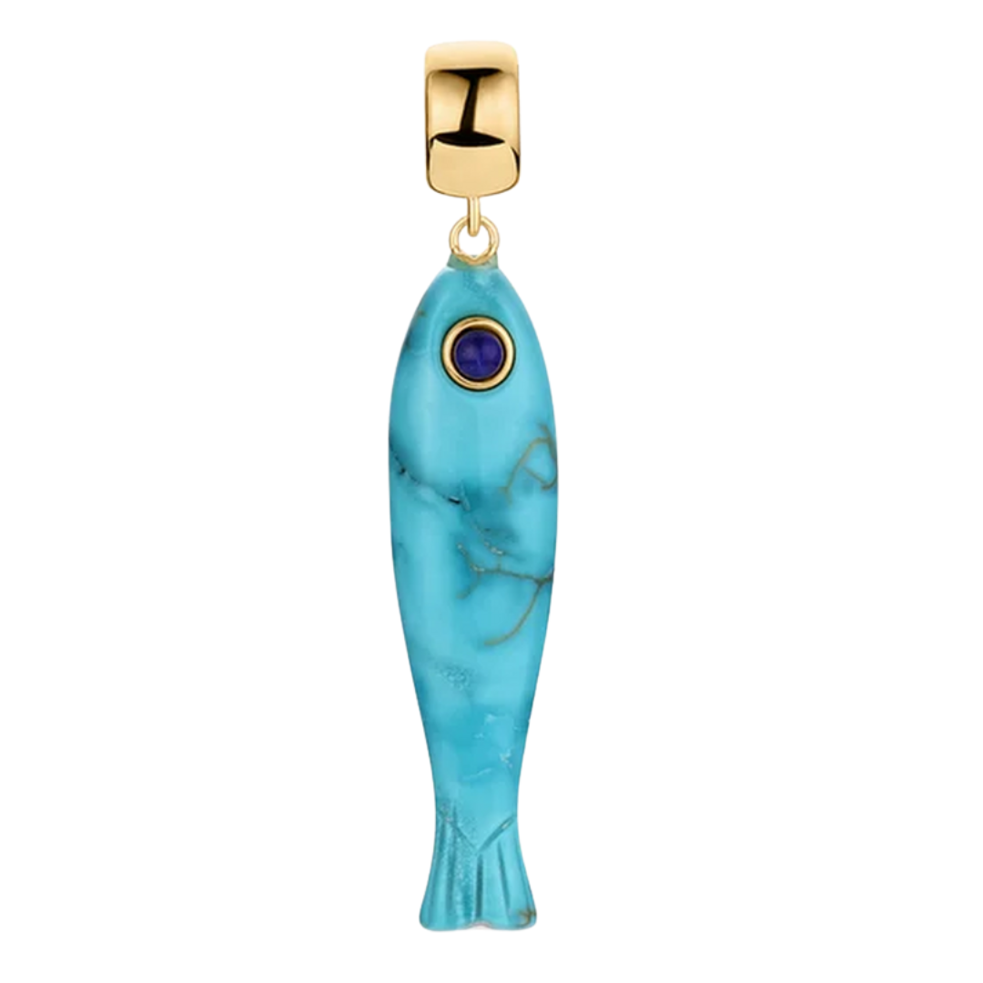 Fortuna Fish Bail in Howlite