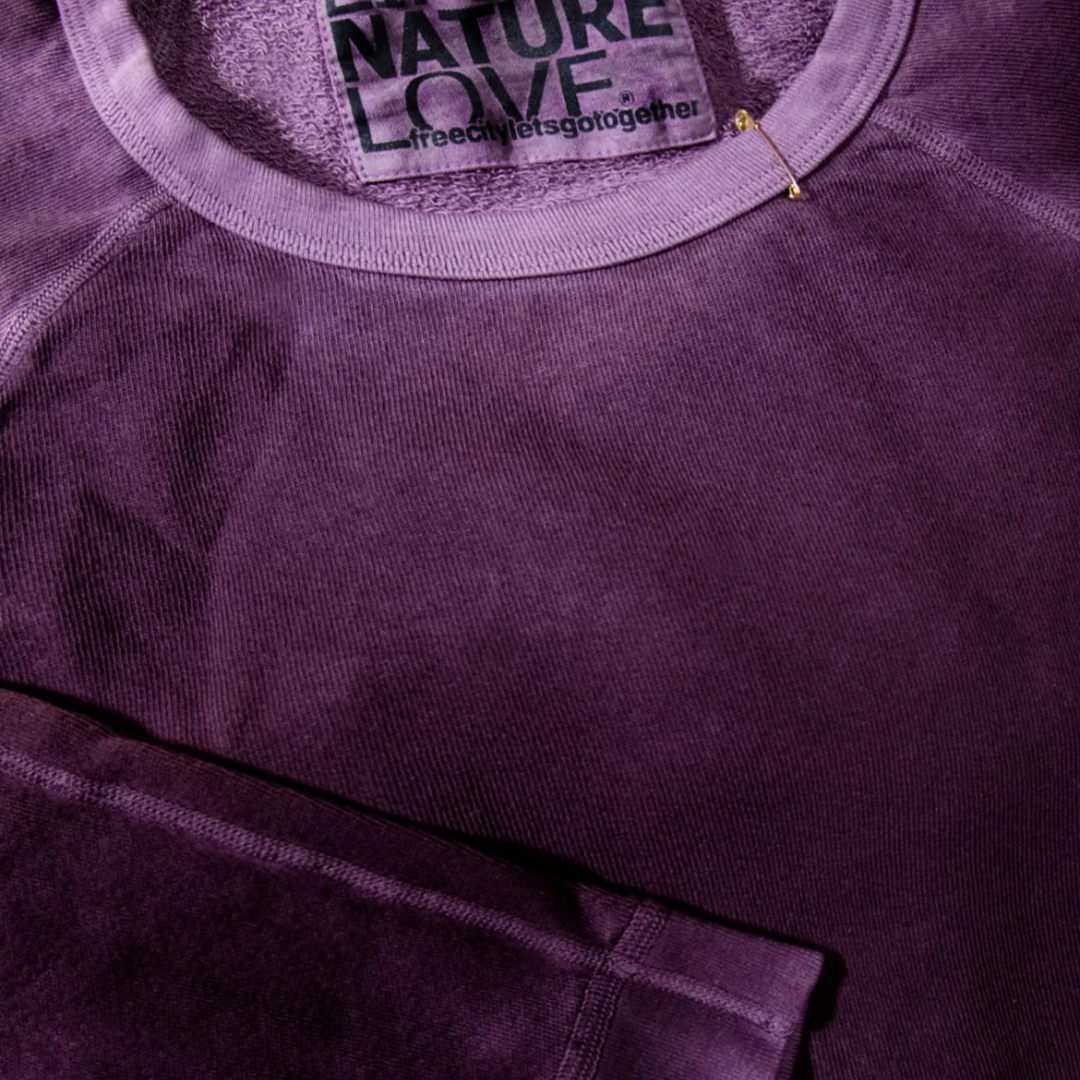Lucky Rabbit Sweatshirt in Eggplant