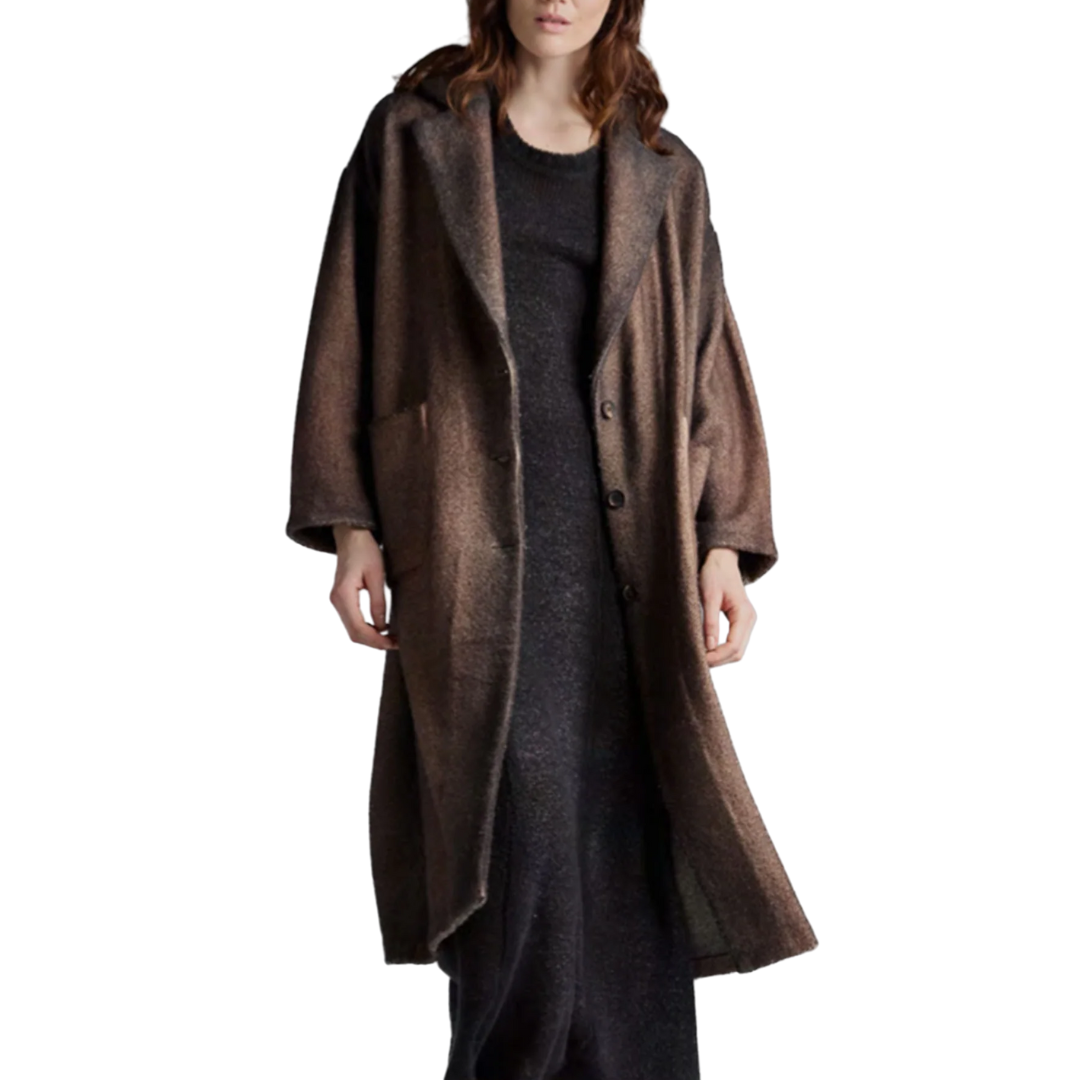 Herringbone Rever Coat in Moro