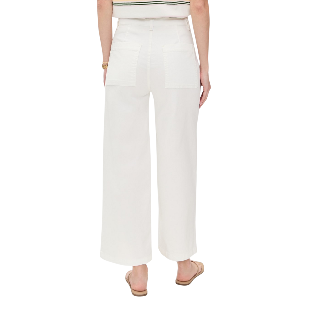 Virginia Twill Pant in Ivory