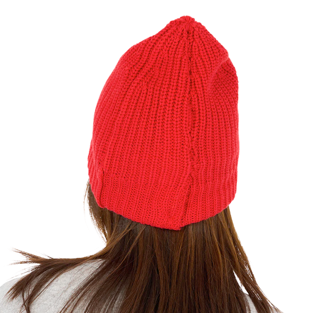 Love Beanie in Cherri Red