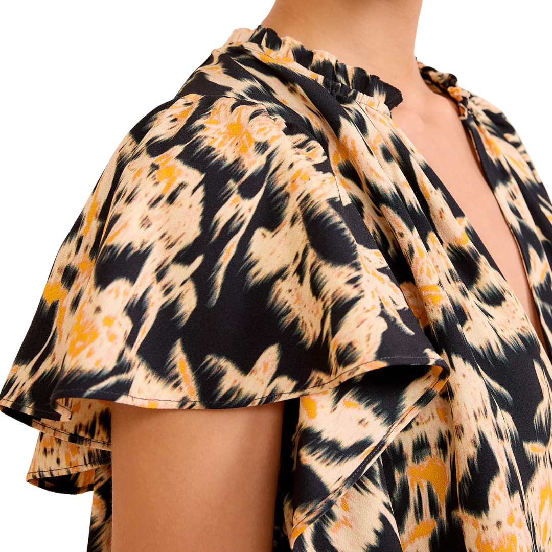 Lilo Flutter Sleeve in Tourmaline