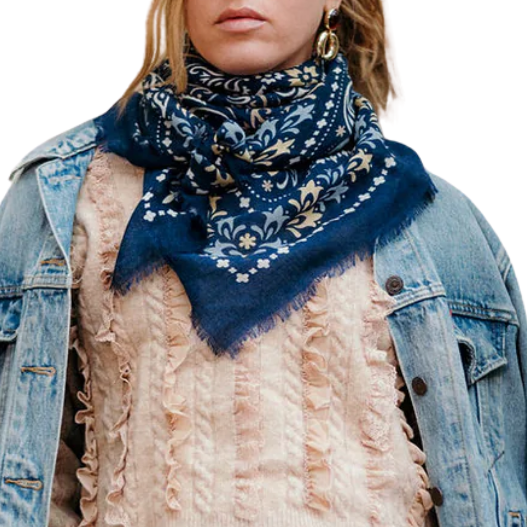 Faro Bandana Scarf in Blue