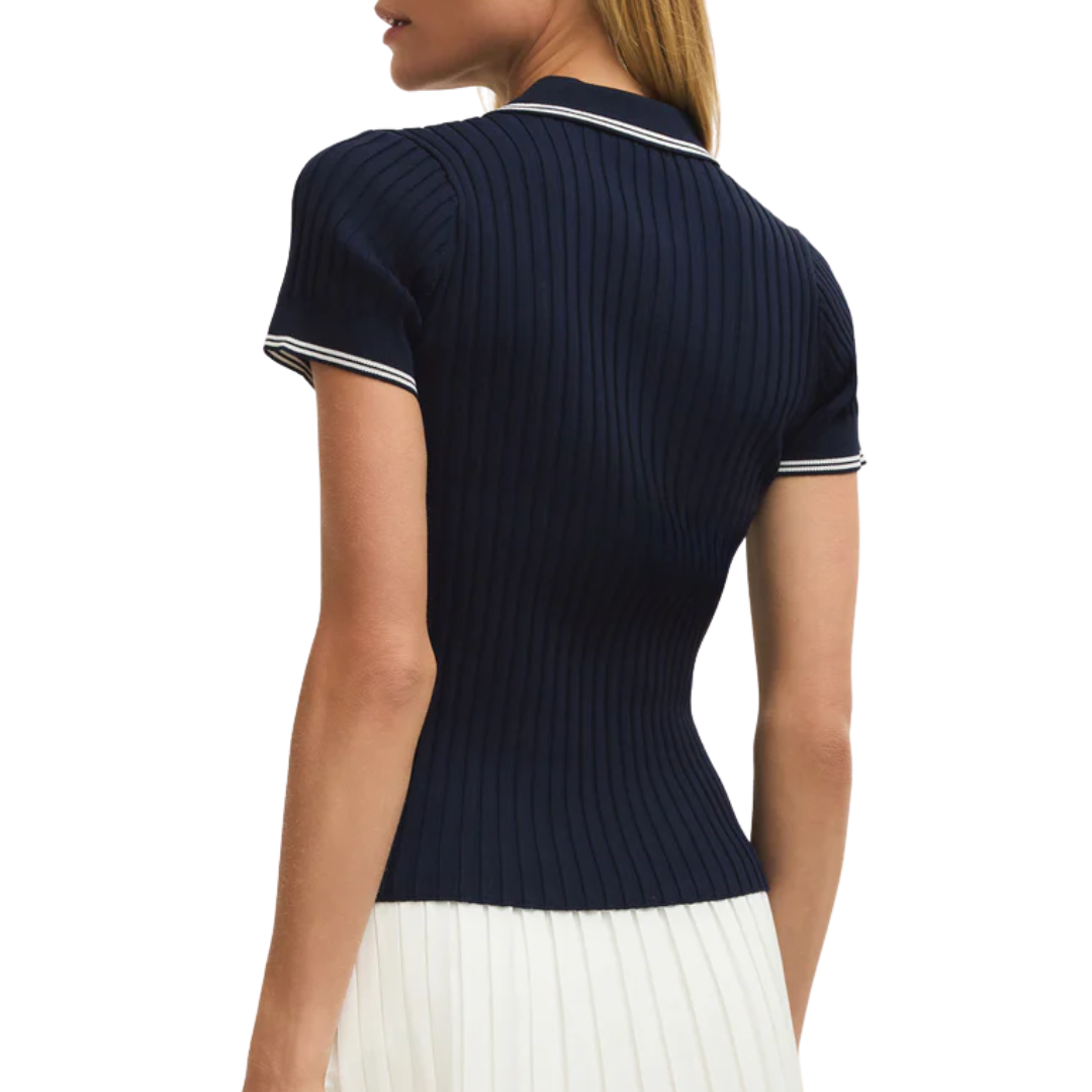 Players Polo Top in Eclipse