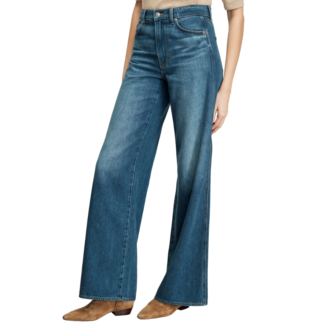 Kasey Wide-Leg Jean in Bright Blue