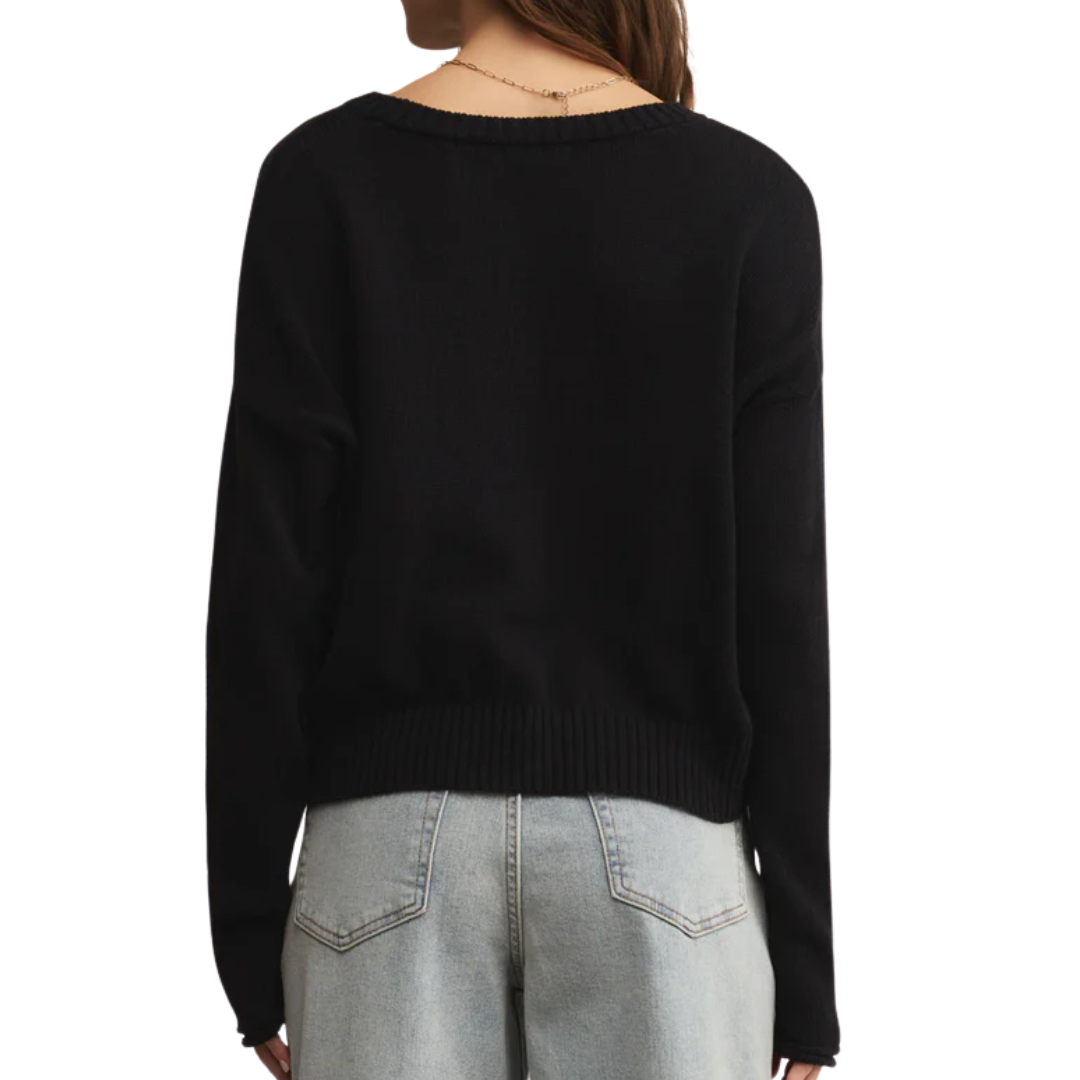 Sienna Spooky Sweater in Black