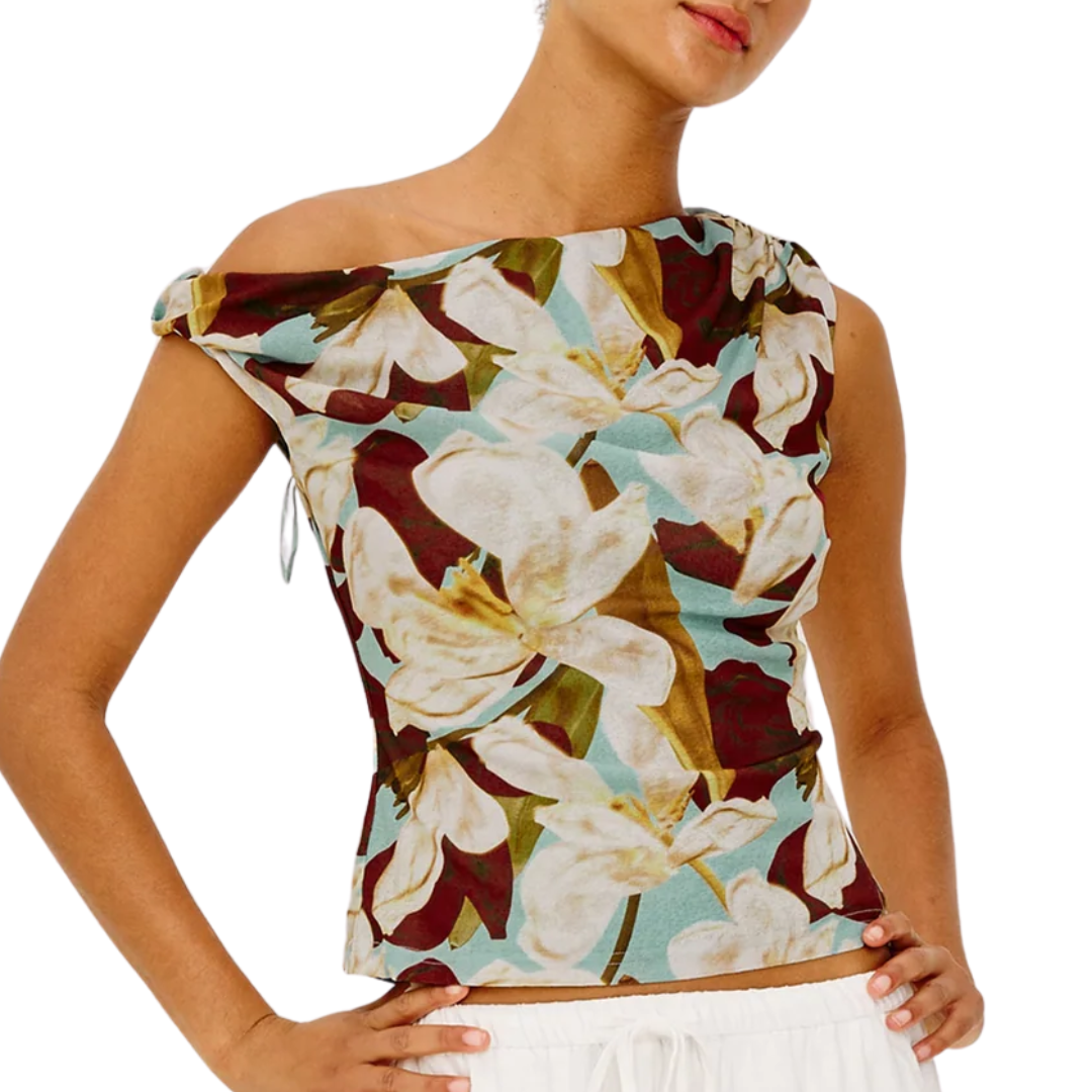 Orelia Top in Plumeria