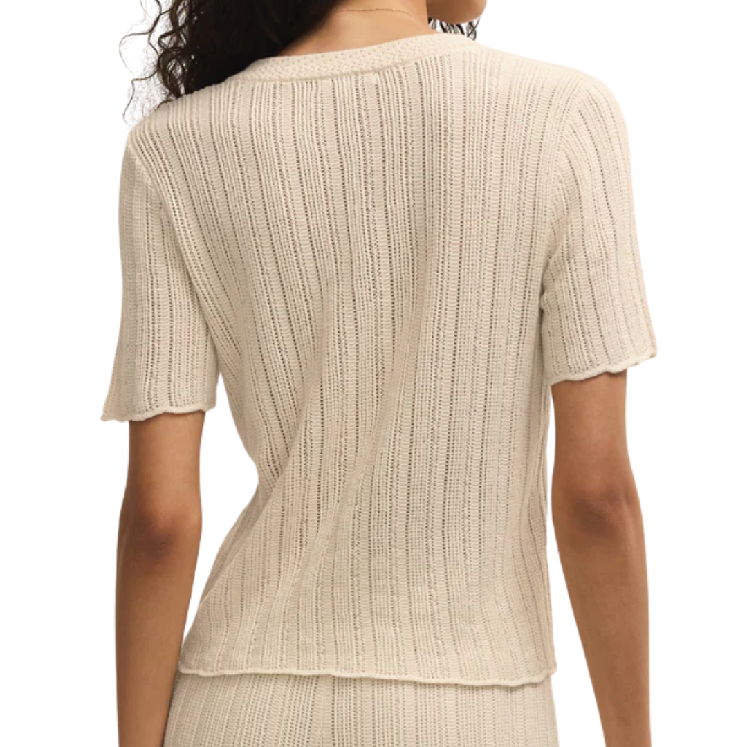 Starboard Crochet Top in Linen