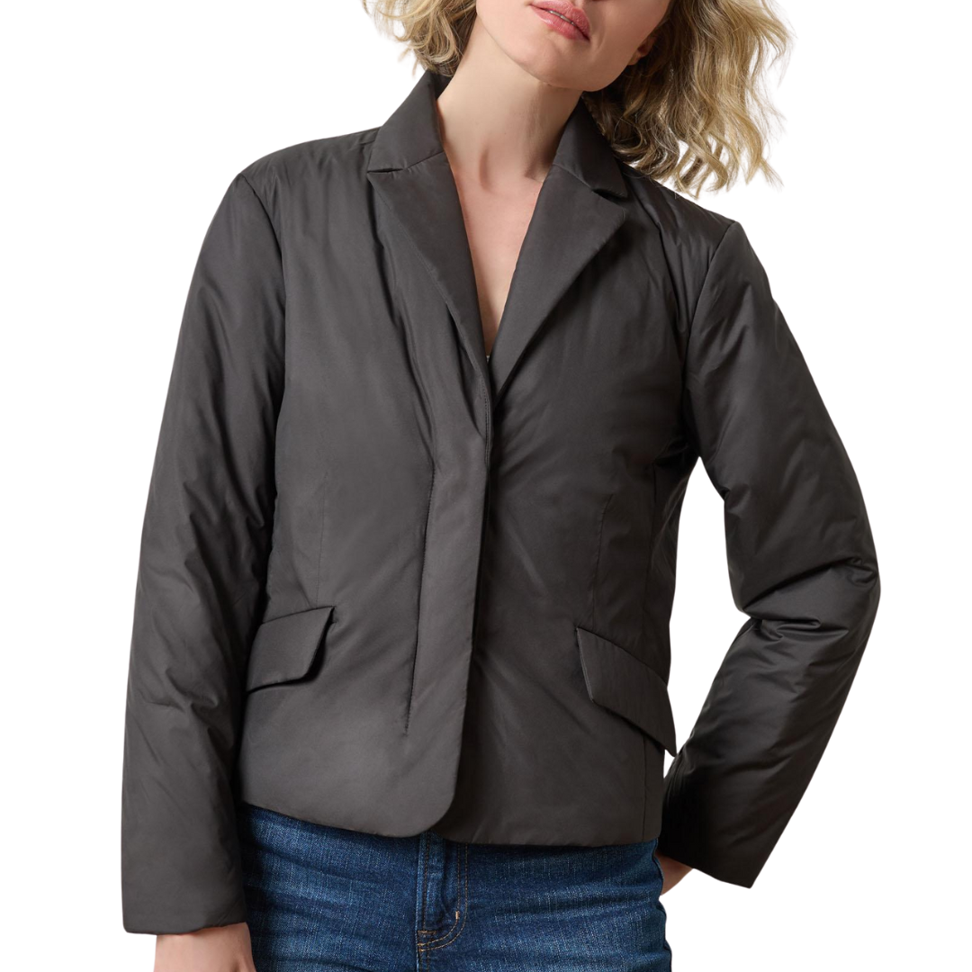 Padded Blazer in Black