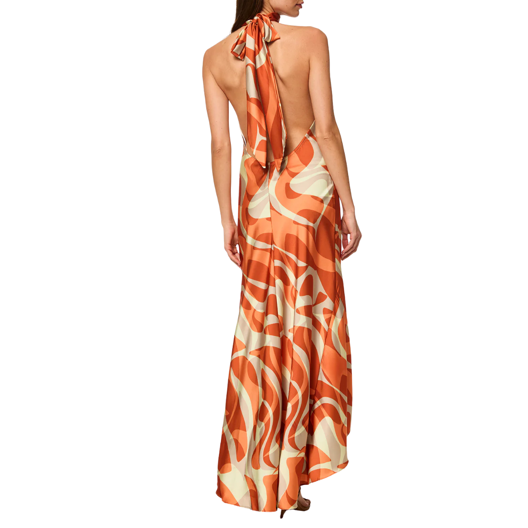 Fiore Dress in Abstract Summer Shade