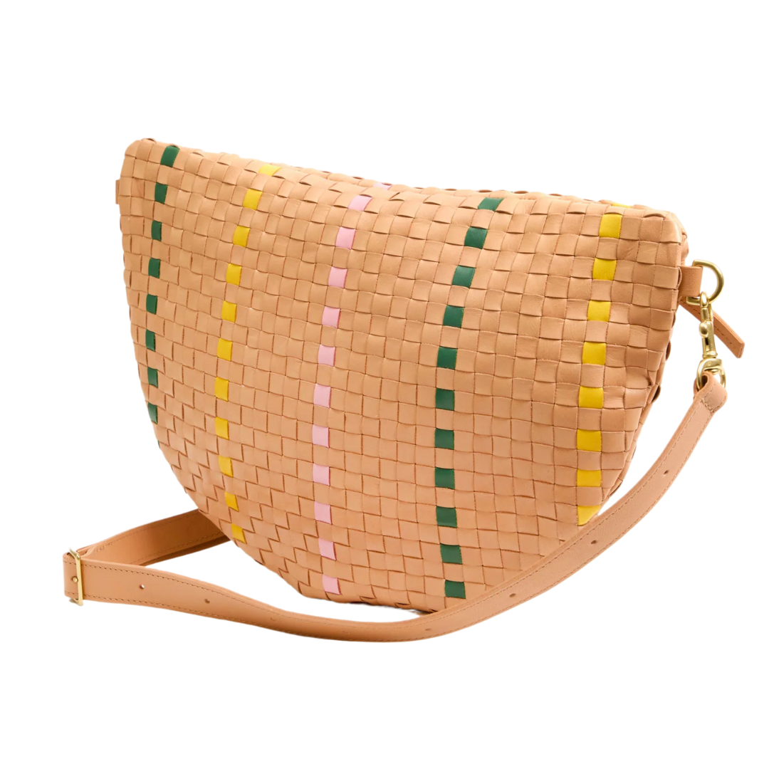 Grande Fanny in Bisque Woven Checker w/ Stripe