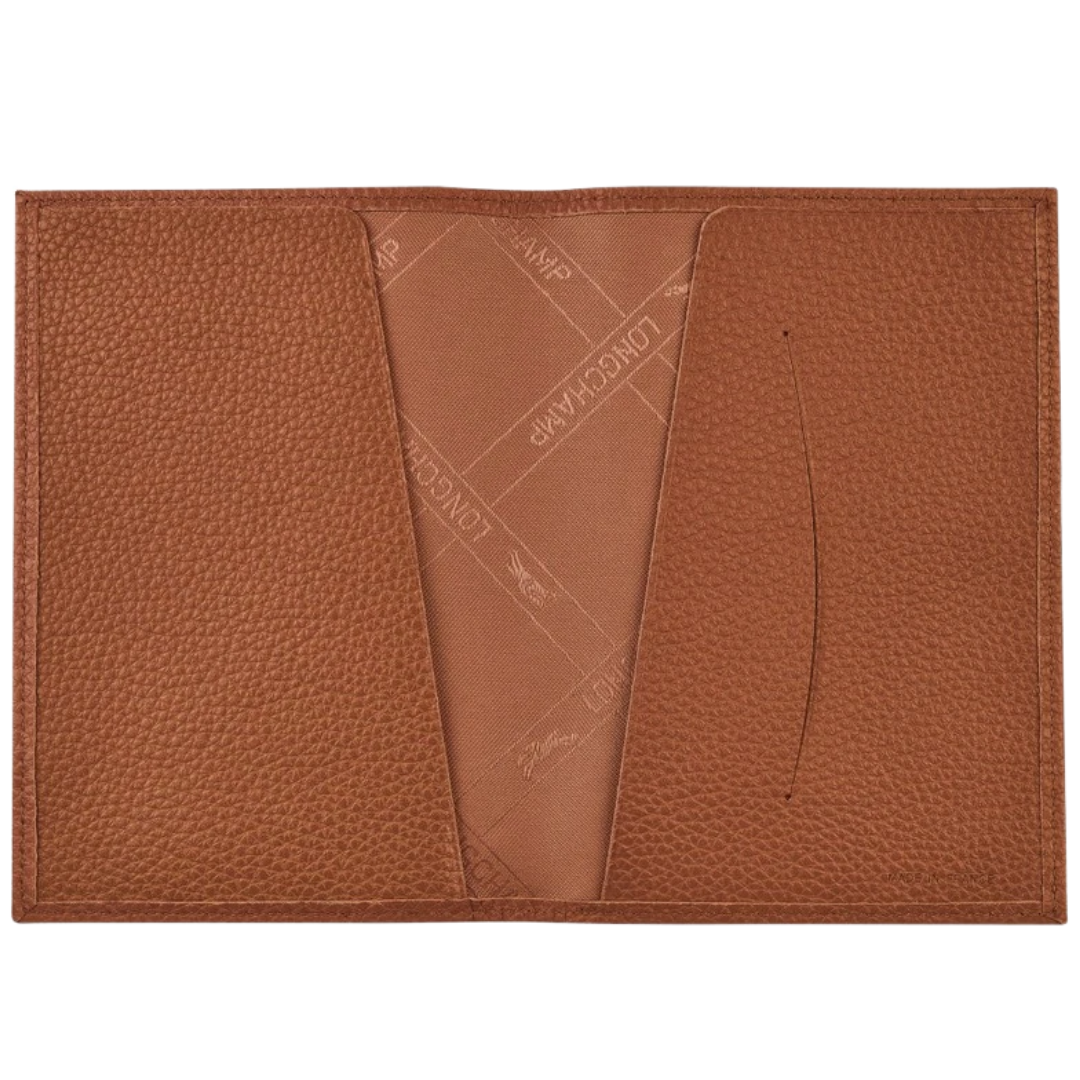 Le Foulonné Passport Cover in Caramel