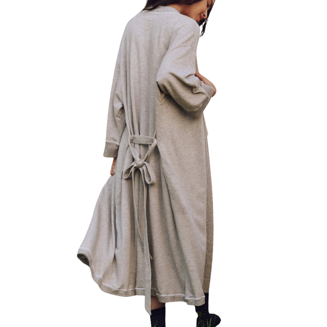 The Sweatshirt Robe in Light Heather Grey