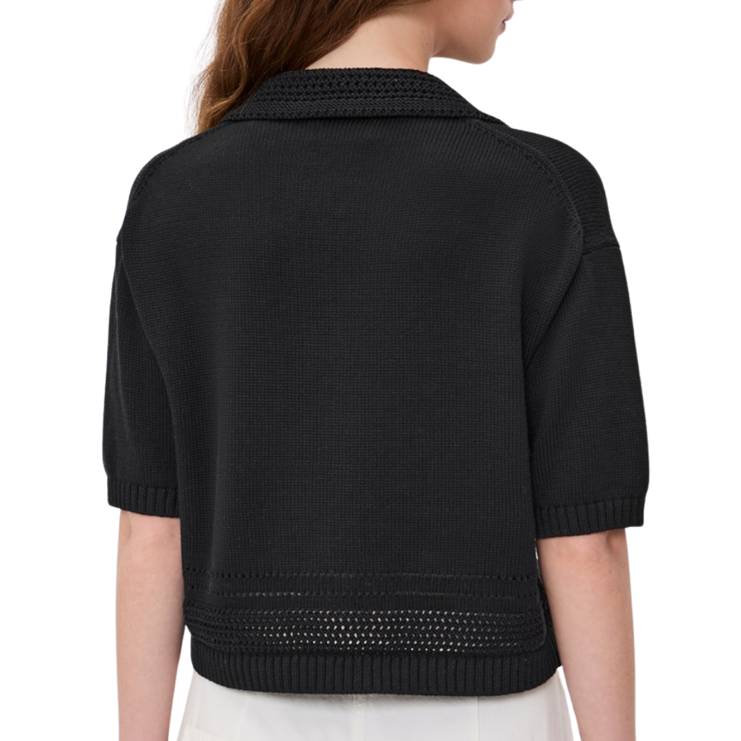 Winslow Polo Top in Black