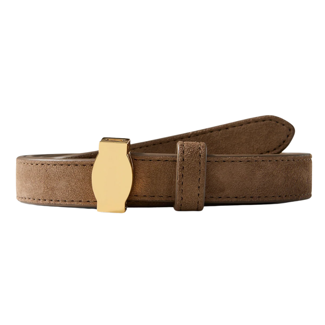 Dash Suede Belt in Bark