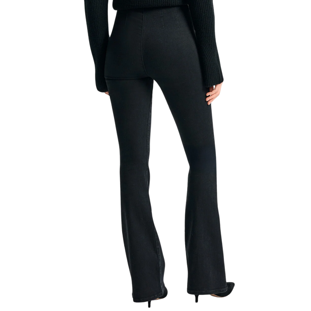 Beverly Off-Duty Skinny-Flare Jean in Onyx