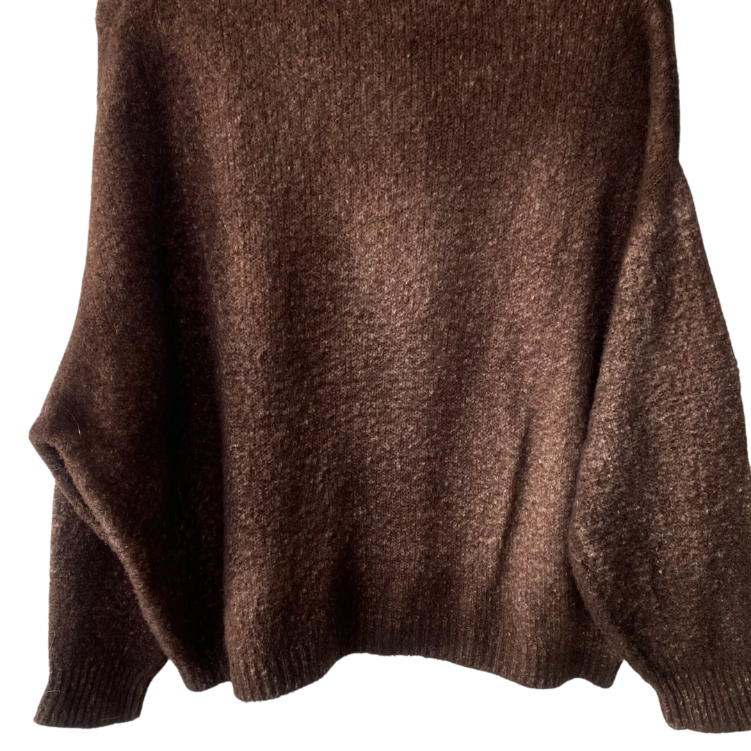 Cotton Bicolor High Neck in Carruba