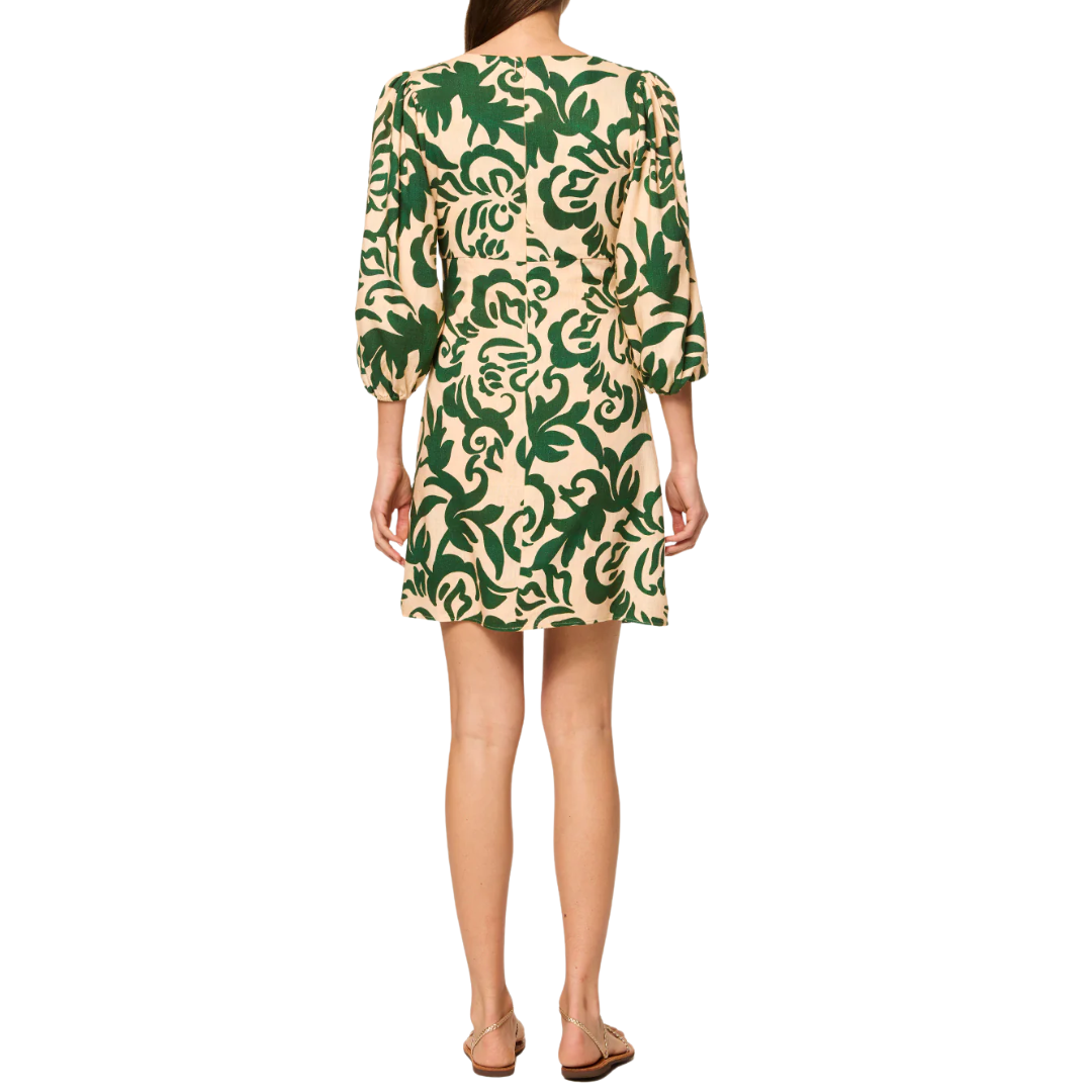Willa Dress in Tonal Cactus