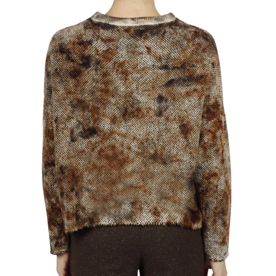 Camouflage Speckled Pullover in Antilope