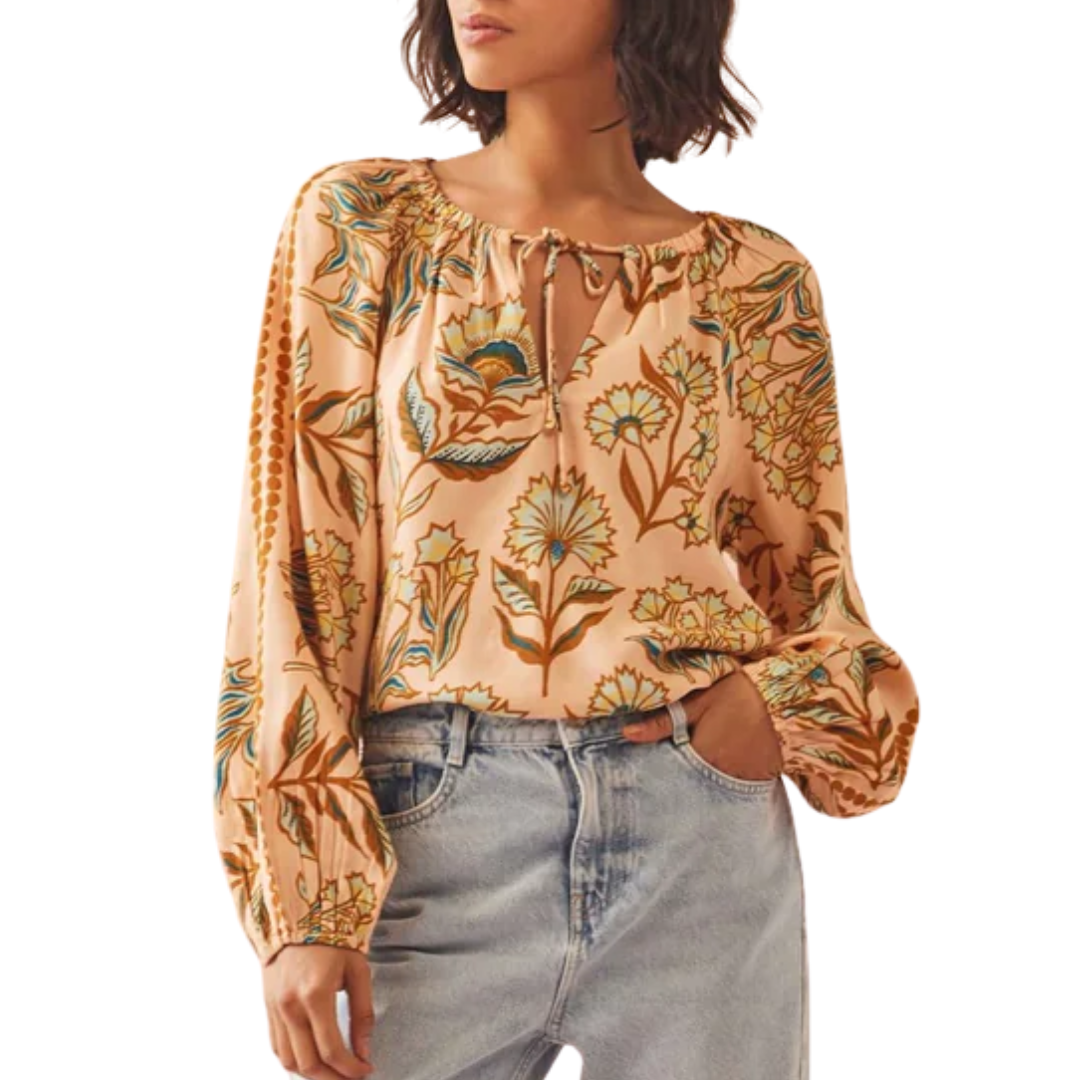 Tiya Blouse in Aleena Butternut