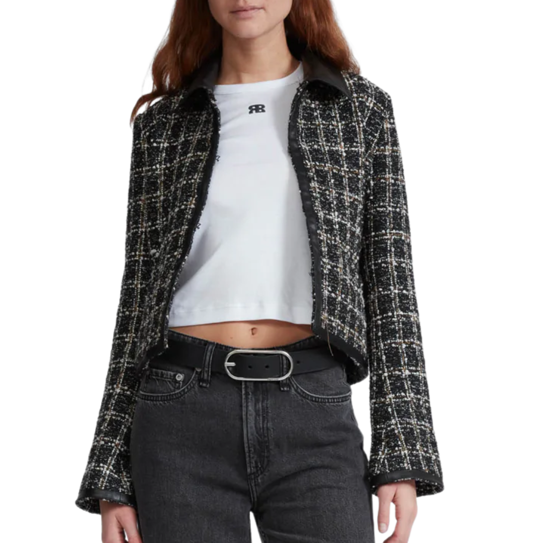 Eloise Blazer in Black Plaid