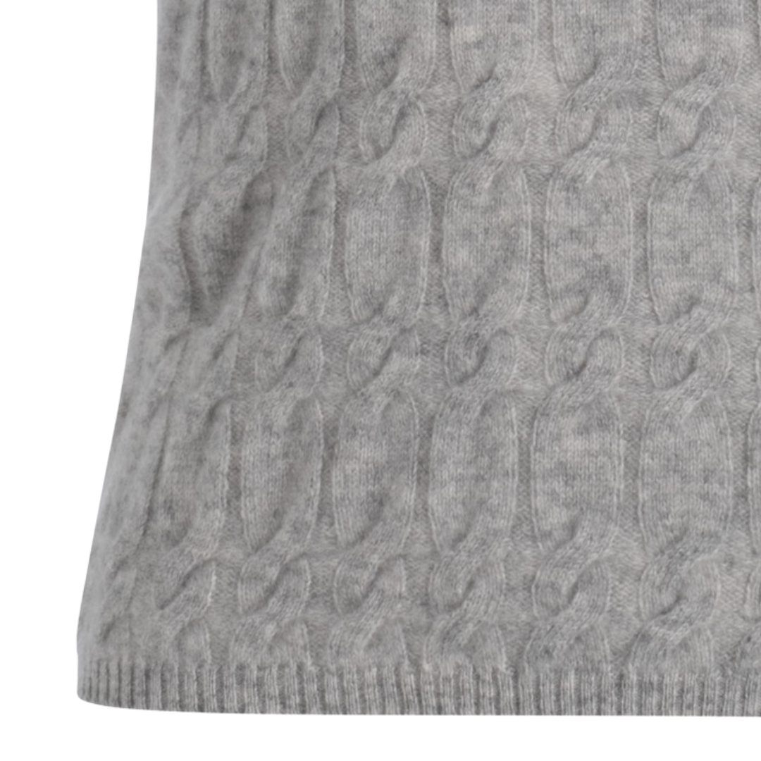 Cashmere Cable Tank in Cement