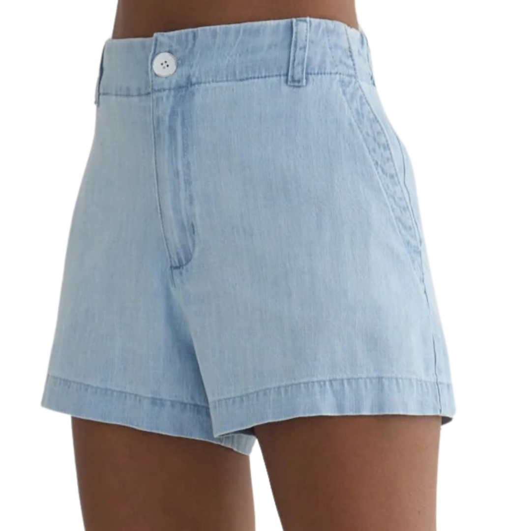 Elle Playa Trouser Short in Coastal Capri Wash