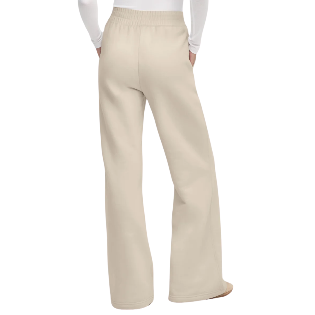 Embroidered Wide Leg in Stone Dijon