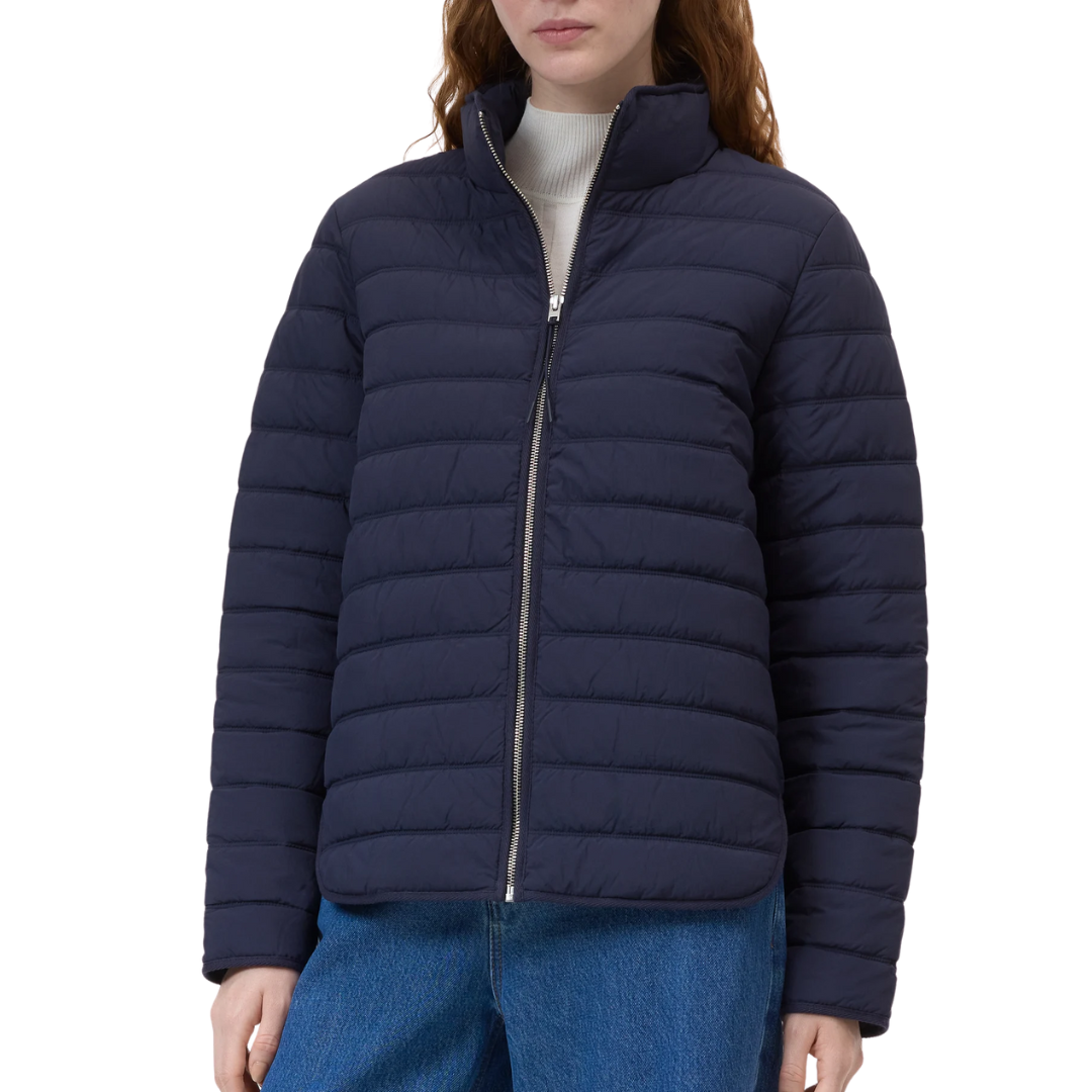 Quilted Zip Jacket in Dark Night