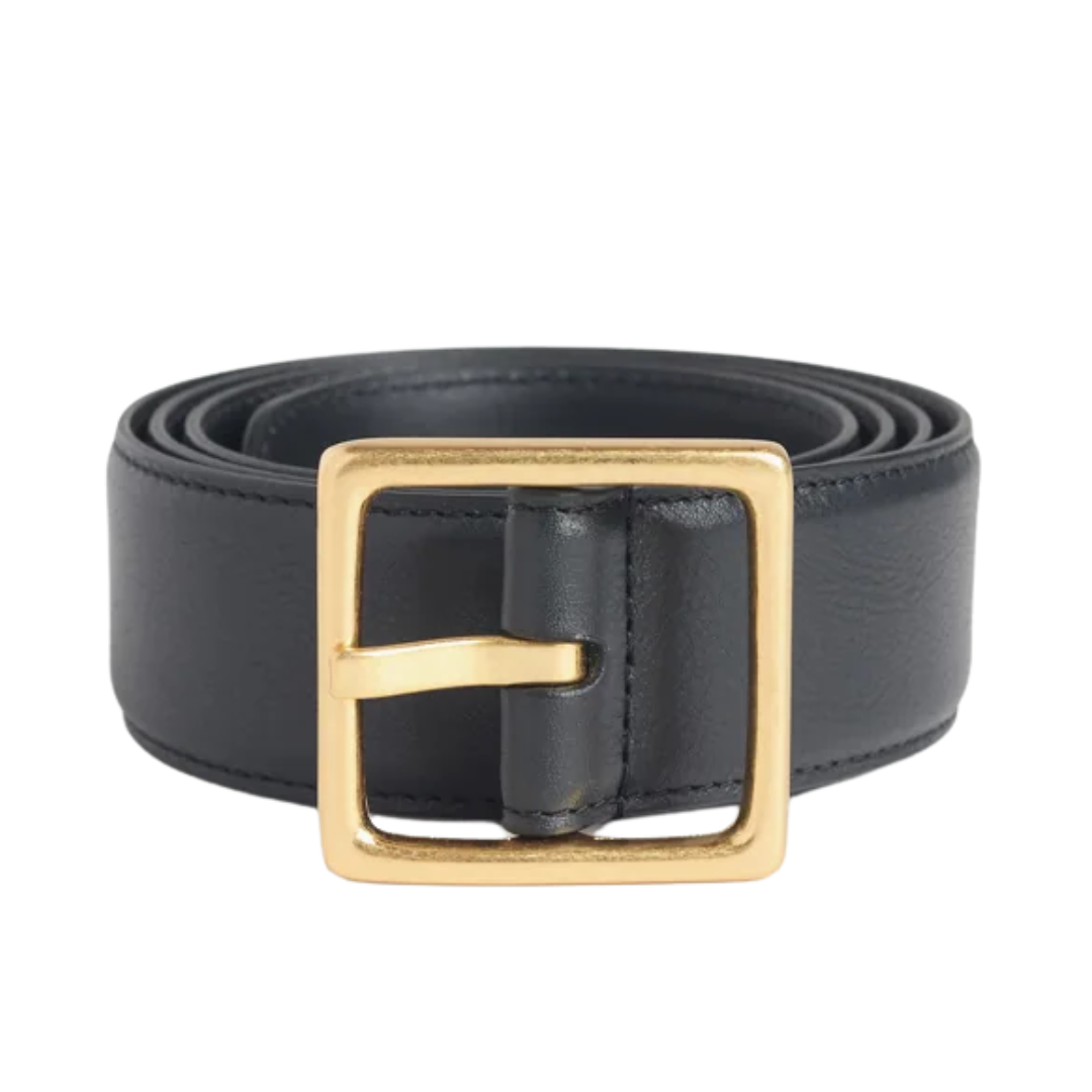 The Allie Belt in Black Antique Brass