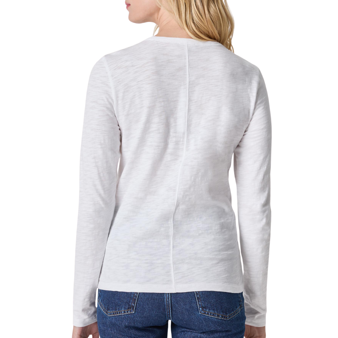 Long Sleeve Crewneck in White