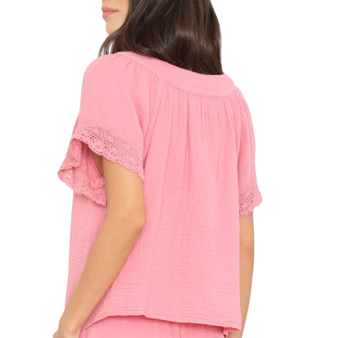 Rita Top in Faded Rose