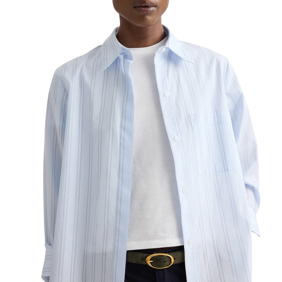 Boyfriend Shirt in Blue/Midnight