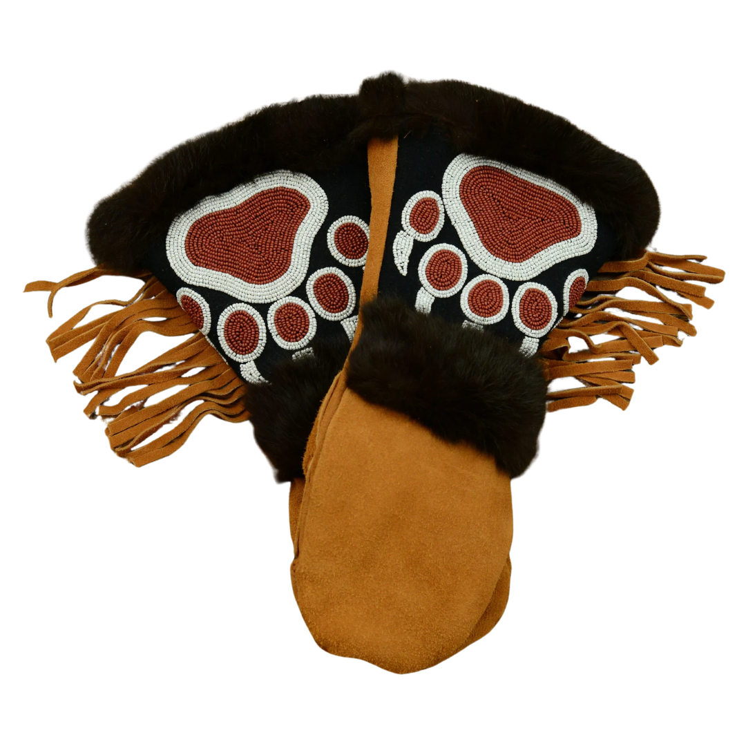 Boone Mittens in Brown