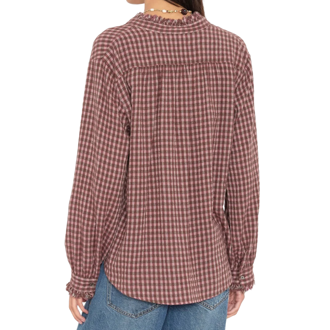 Amelie Shirt in Bourbon Rose