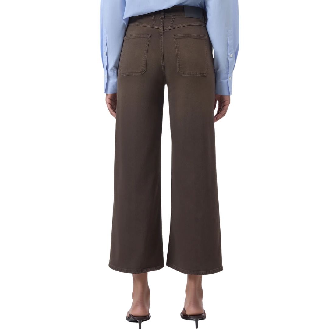 Wera Wide Jeans in Mahagony Brown
