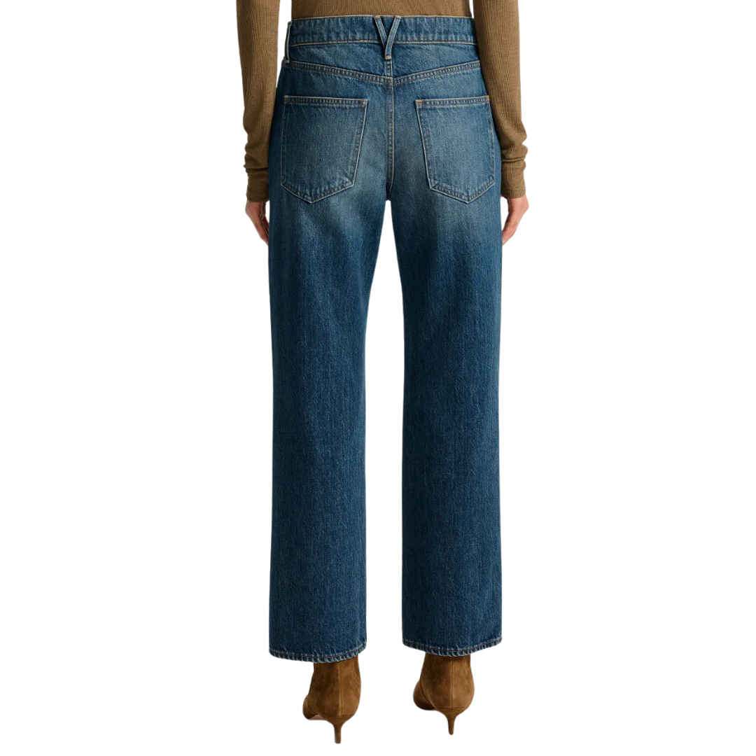 Leah Straight-Leg Jean in Equinox Blue
