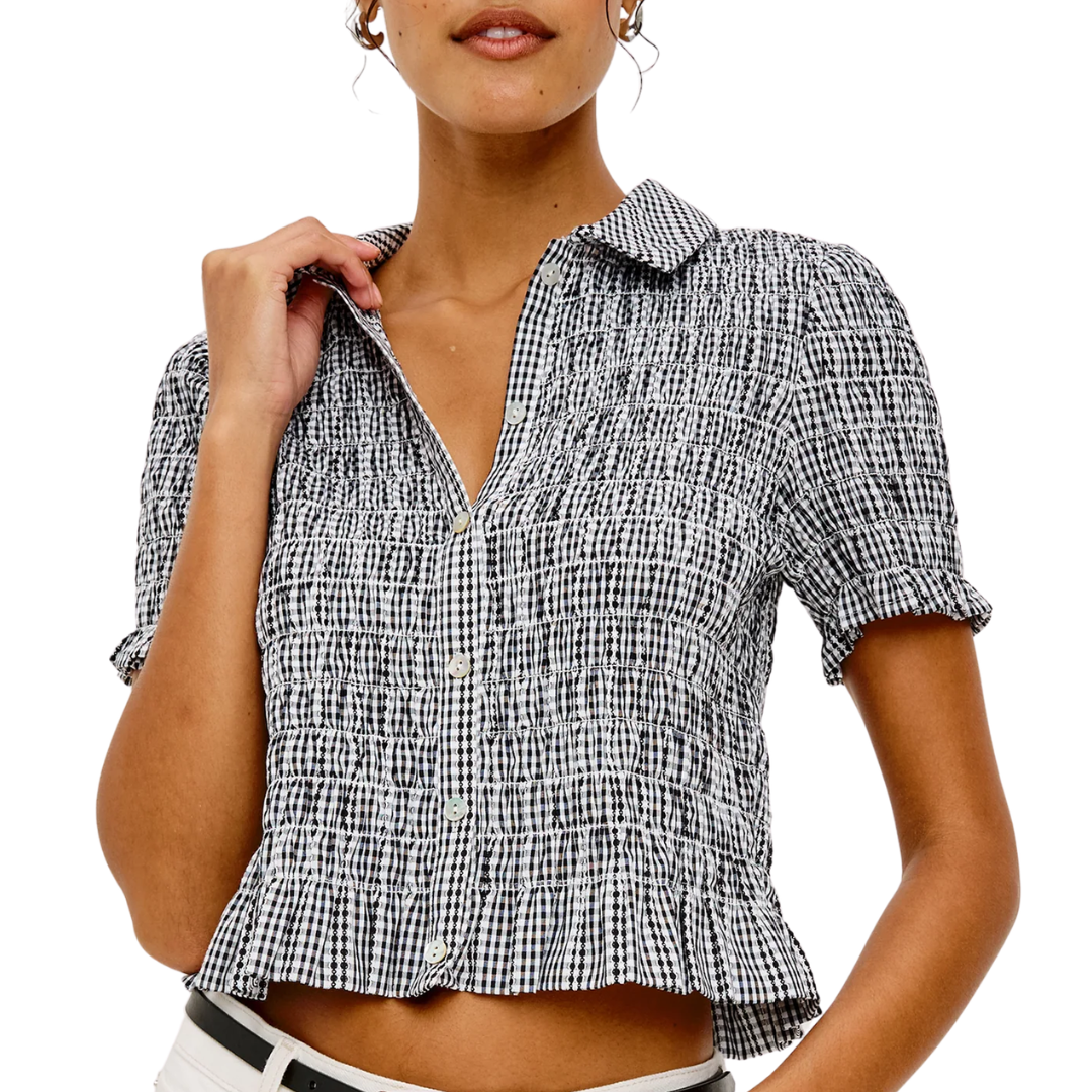 Alton Shirt in Black Gingham