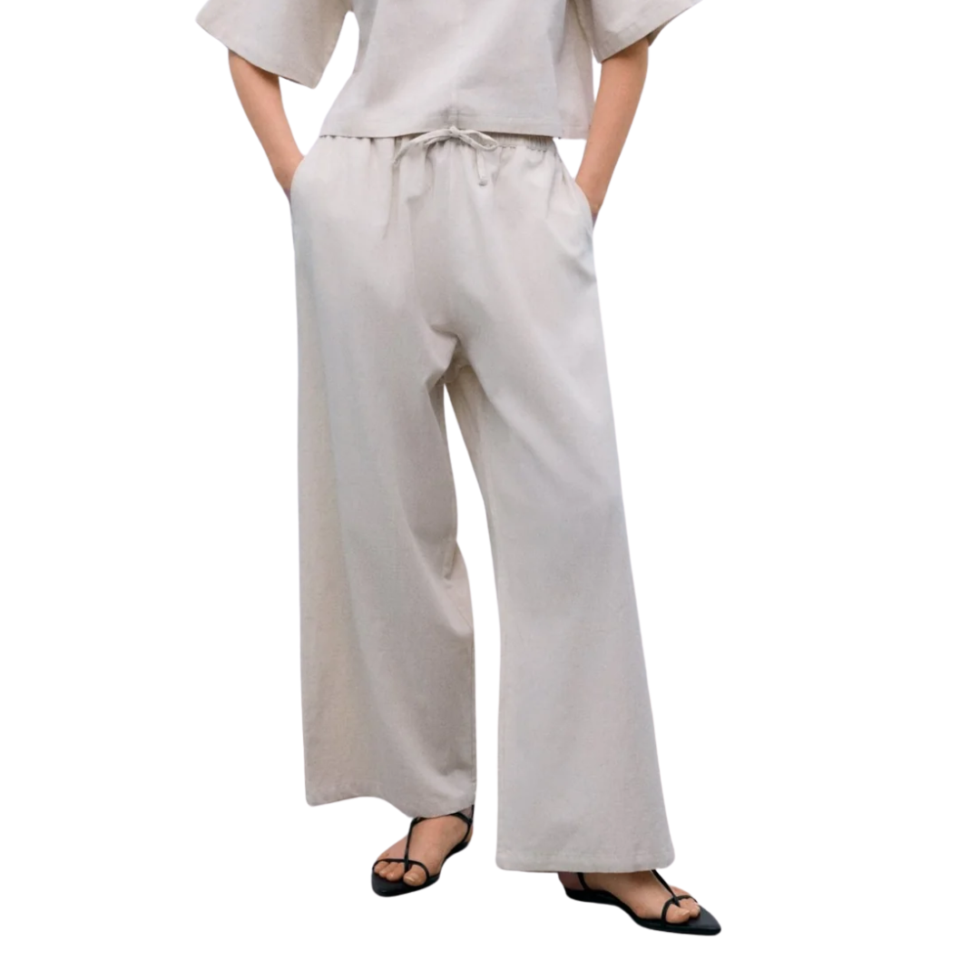Melissa Palazzo Pant in Sand Vigore