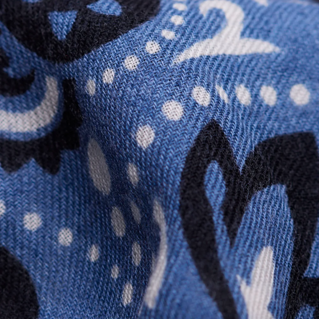 Bandana Wool Cashmere in Blue Granit