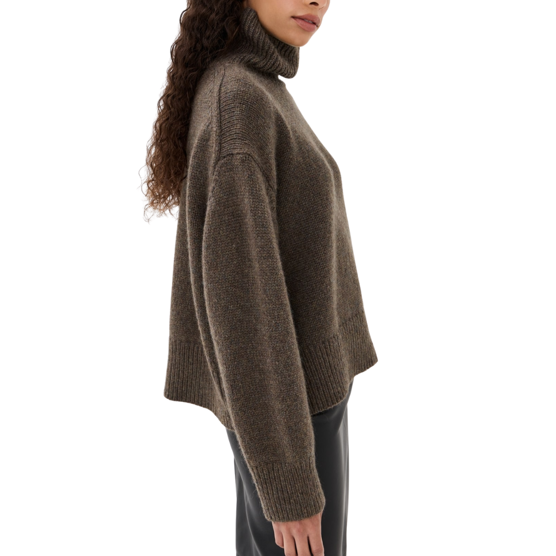Tabitha Sweater in Redwood Melange