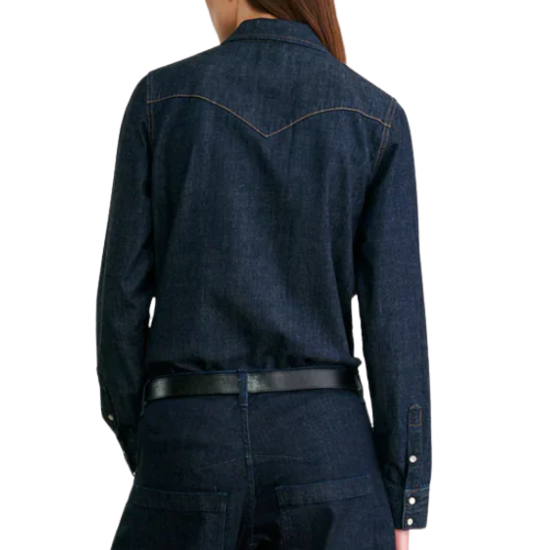 Travis Shirt in Indigo Rinse