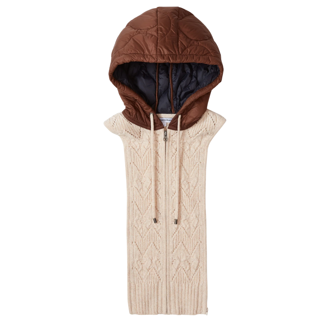 Orine Hoodie Dickey in Mocha/Heathered Sand