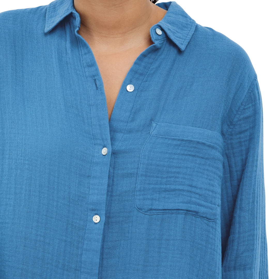 Ellis Shirt in French Blue