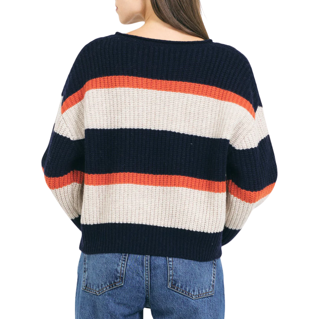 Yvonne Crewneck in Navy Combo