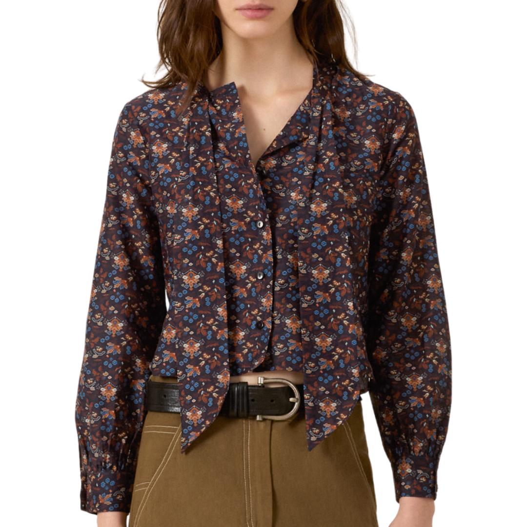 Chancery Indigo Kilim Shirt in Dark Blue