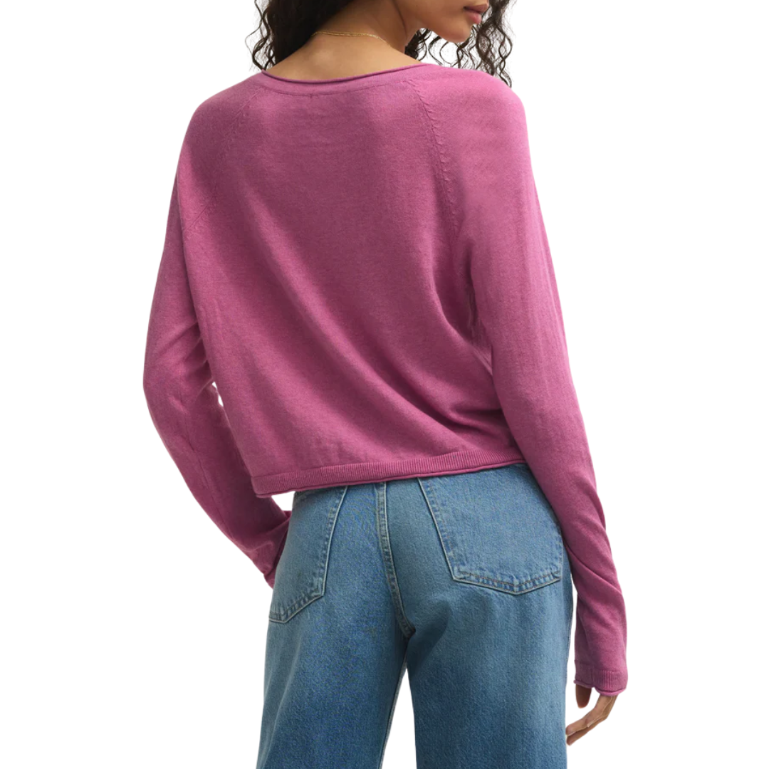 Perfect Layer Cardigan in Spanish Rose