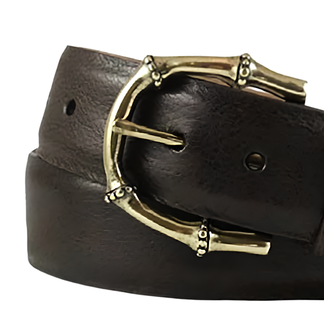 Pebble Tucson Bison Belt in Chocolate